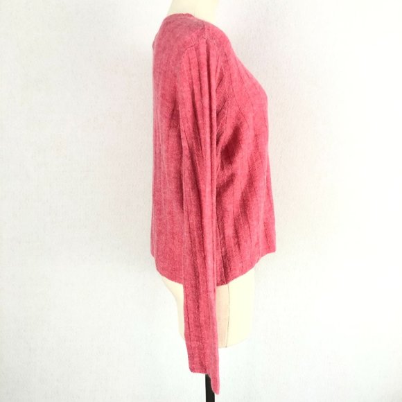 H&M Divided Pink Wool Alpaca Blend Sweater Sz M - Picture 4 of 9